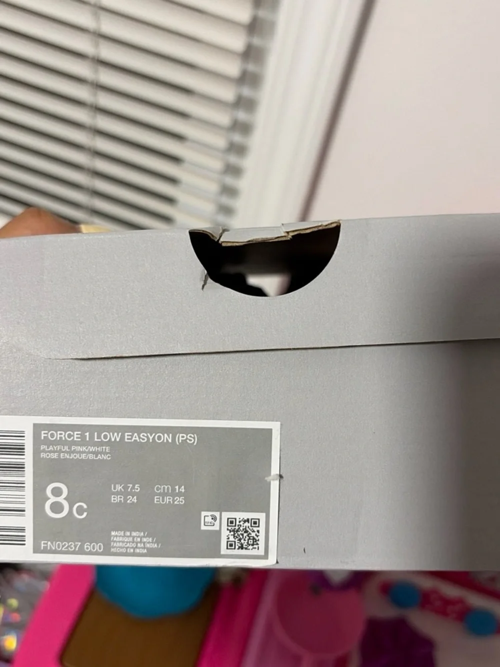 Nike Kids Pink and White Lace-Up Sneakers